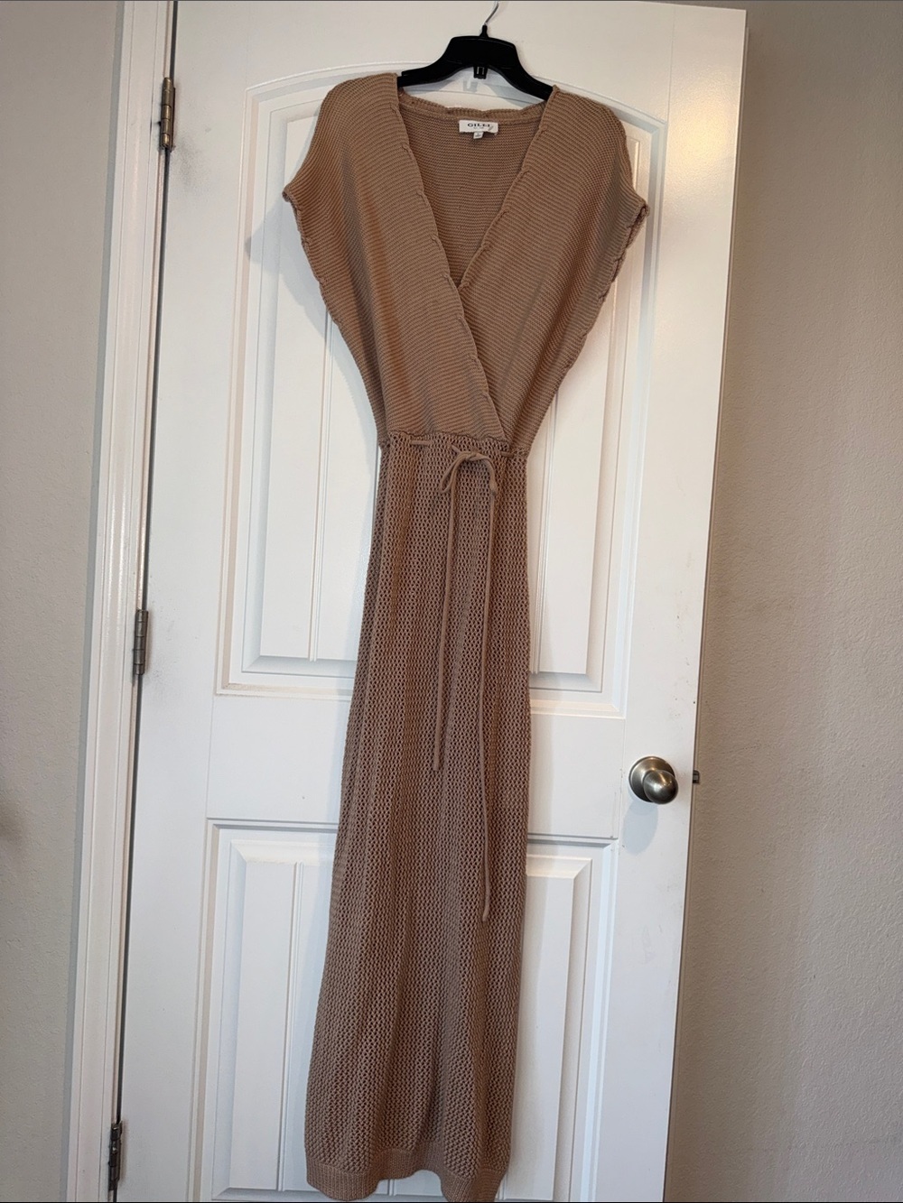 Gilli Open Sweater Maxi Beach Cover-Up Dress Sz L